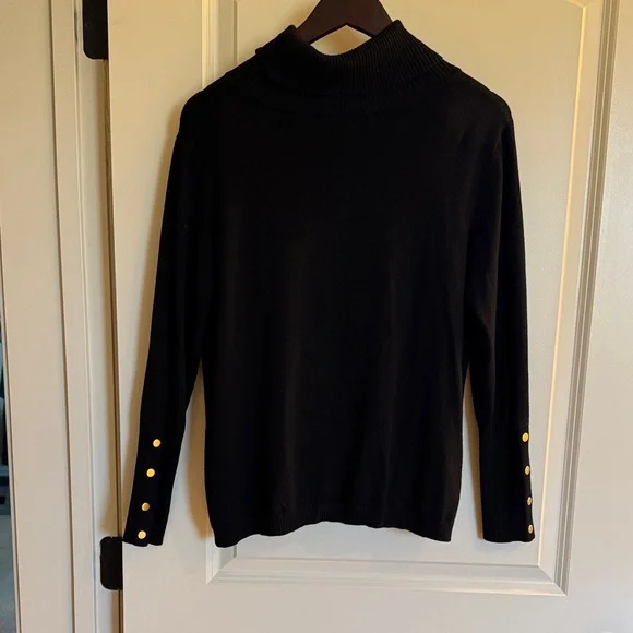 Joseph Black Sweater with Gold Accents - Picture 4 of 4
